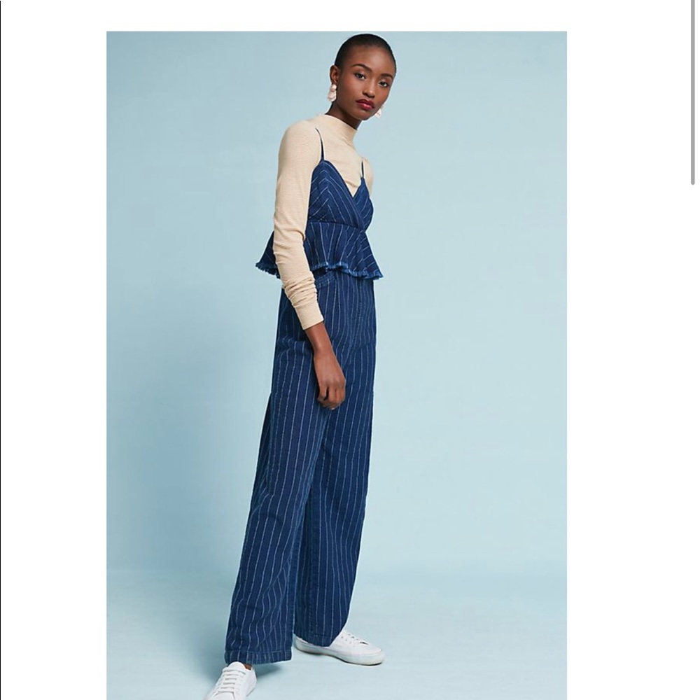 Ett:twa by Anthropologie Striped Jumpsuit